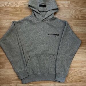 Essentials Kids Dark Oatmeal Hoodie size 8year Girls and Boys both can wearing